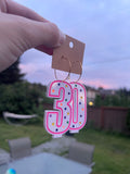 Birthday candle earrings